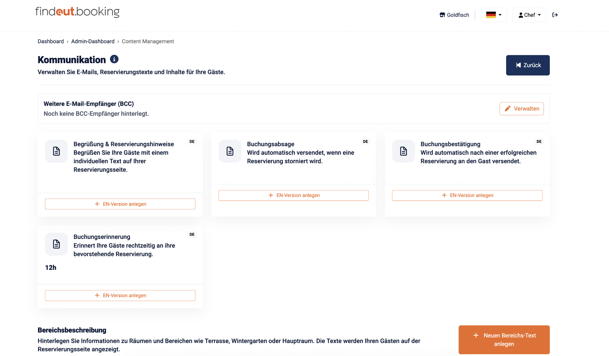 Gastinformationen und Kommunikation zentral verwalten